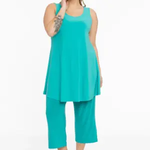 YOEK Top wide bottom DOLCE - Turquoise